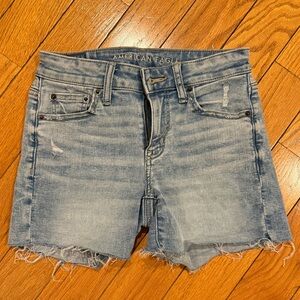 American Eagle Outfitters Midi Denim Shorts - Size 0